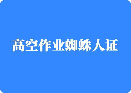 吸精美女被操高空作业蜘蛛人证